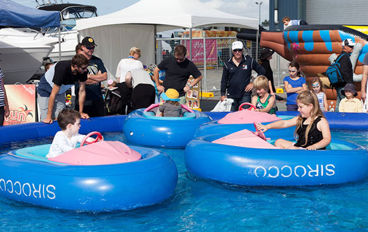 kiddie inflatable bumper cars