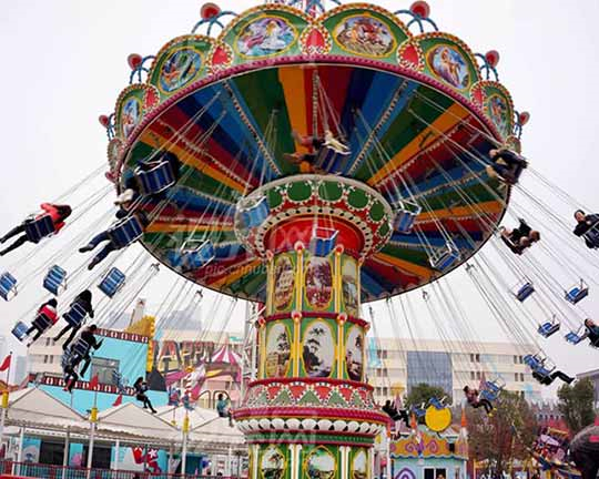 grand chair flying rides, swing rides 