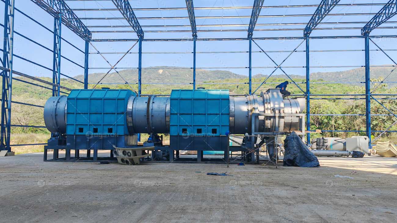 Fully Continuous Rice Husk Charcoal Making Machine